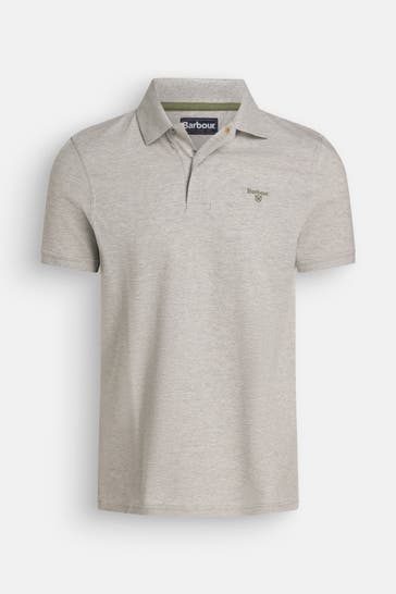 BARBOUR Polo-Shirt grau