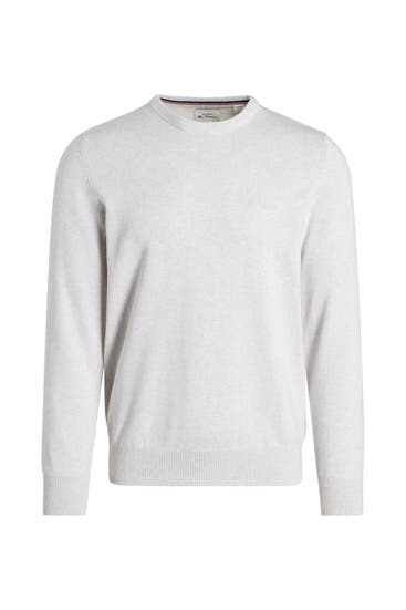 BEN SHERMAN - Strickpullover hellgrau meliert