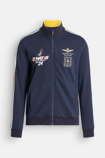 AERONAUTICA MILITARE Sweatjacke dunkelblau