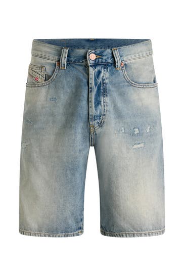 DIESEL Jeansshorts hellblau