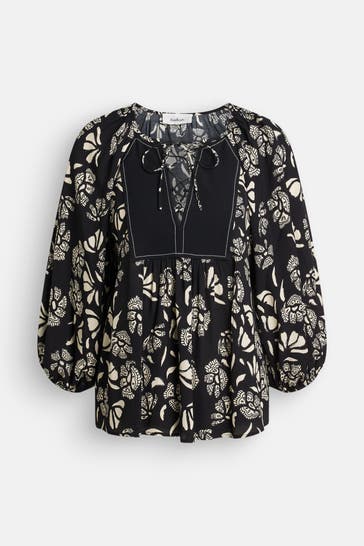 BA&SH Casual-Bluse 'Aura' gemustert