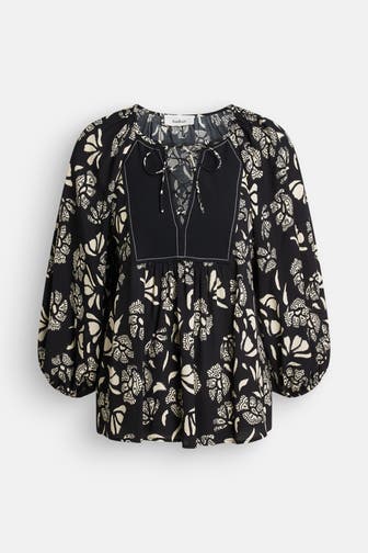 BA&SH Casual-Bluse 'Aura' gemustert