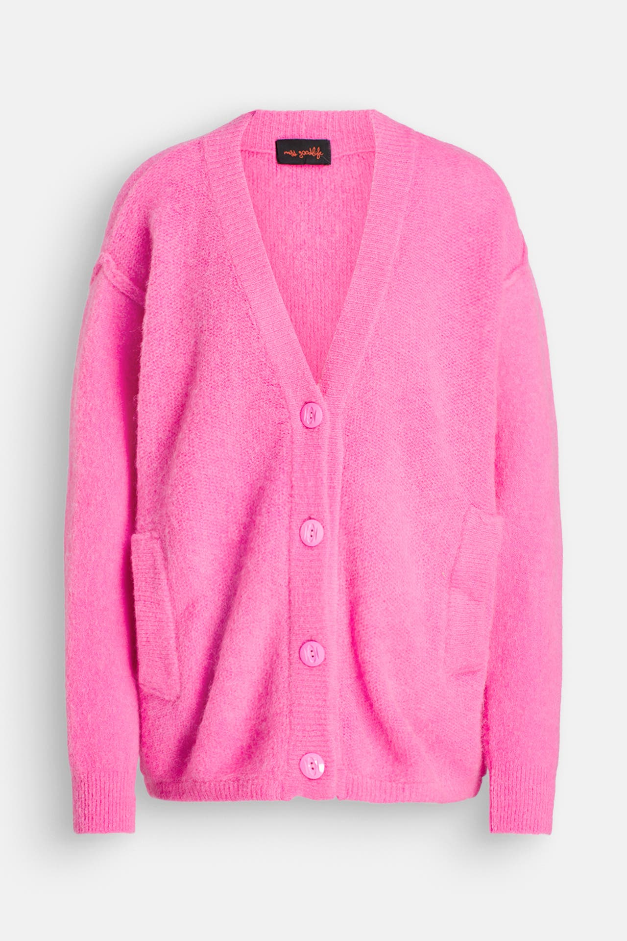 MISS GOODLIFE Wollmix-Strickjacke pink, Bild 1