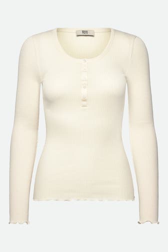 RM BY ROSEMUNDE Longsleeve 'Balta' ecru