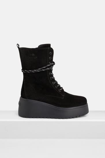 AIGNER Schnürboots 'Stella' schwarz