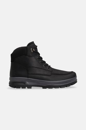 ECCO Leder-Boots 'Rugged Track' schwarz
