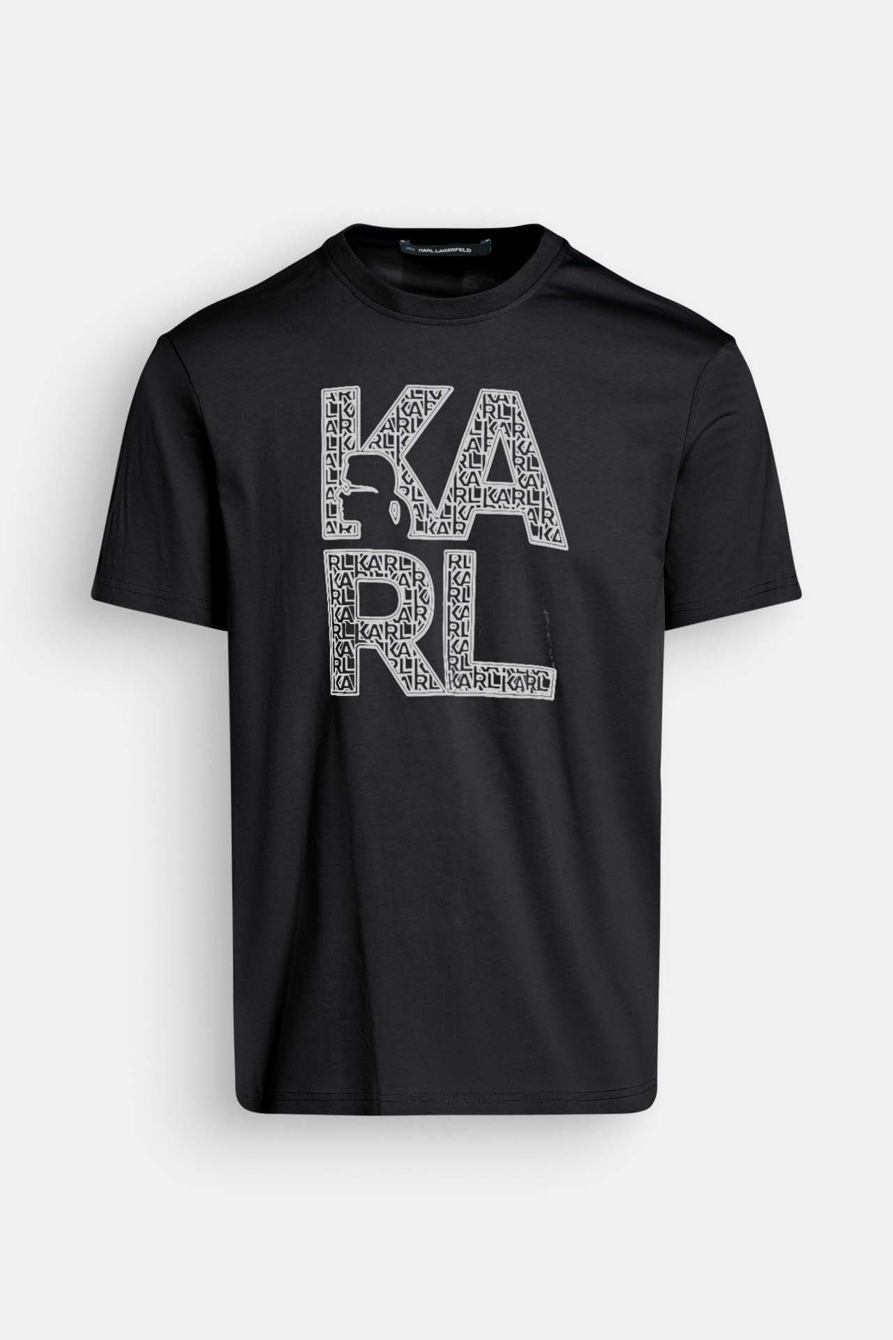KARL LAGERFELD T-Shirt schwarz, Bild 1