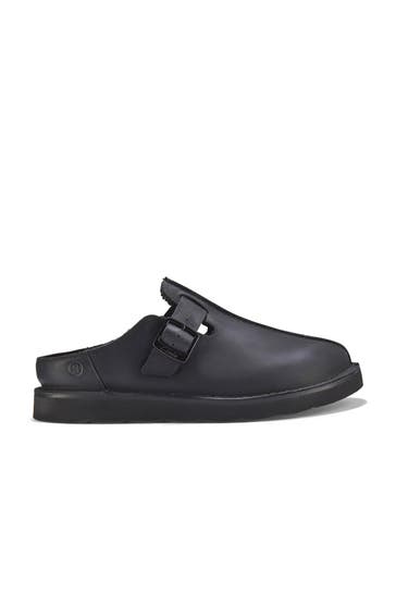 CLARKS Leder-Slides 'Solsbury' schwarz