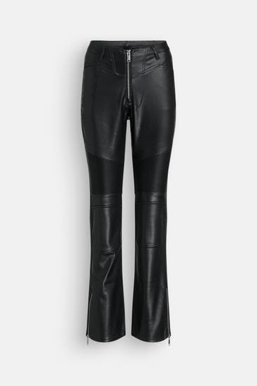 WRSTBHVR Kunstlederhose schwarz