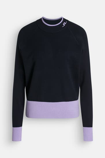 J.LINDEBERG SPORTSWEAR Strickpullover 'Zoe' zweifarbig