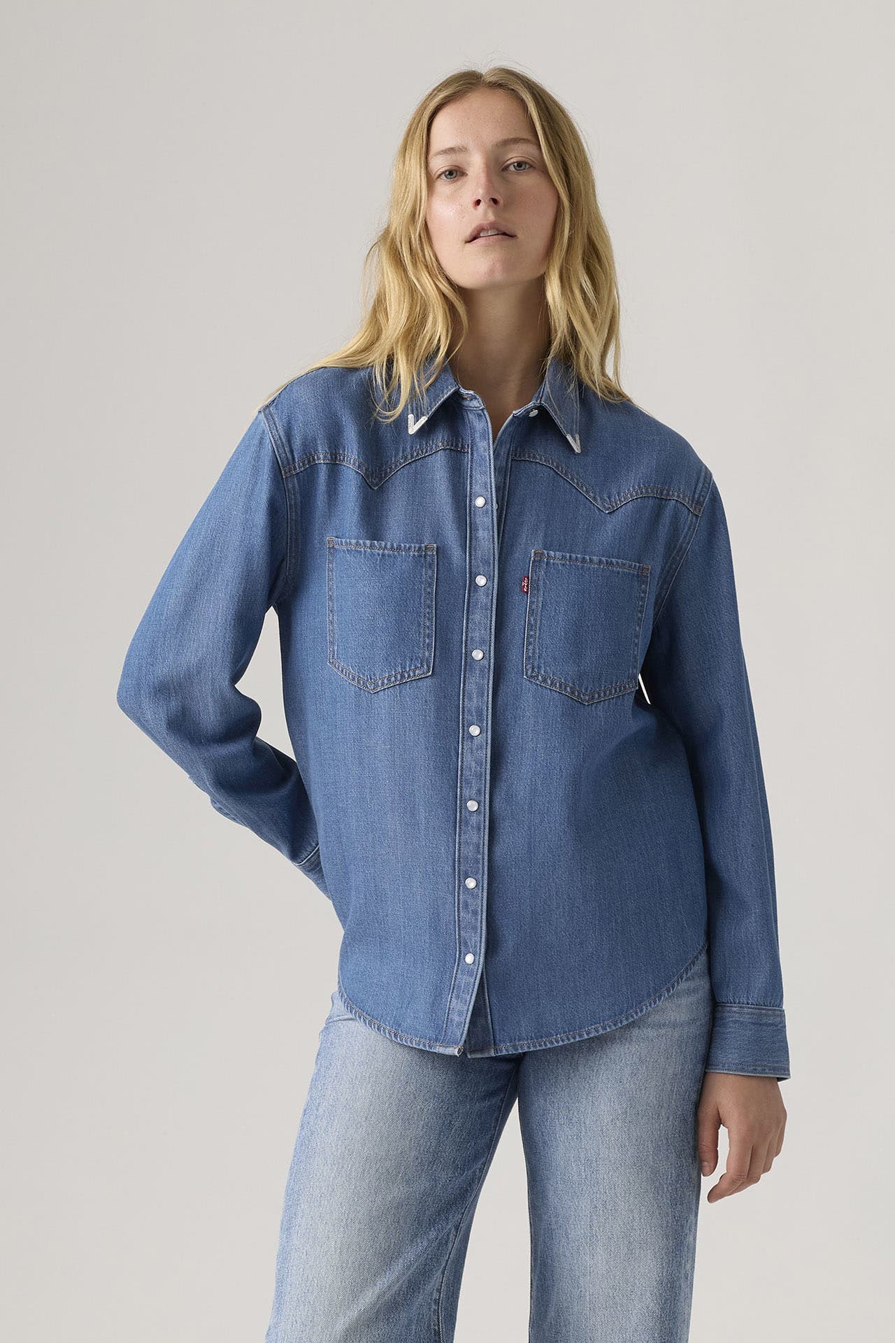 LEVI'S® Jeansbluse 'Teodora' blau, Bild 1
