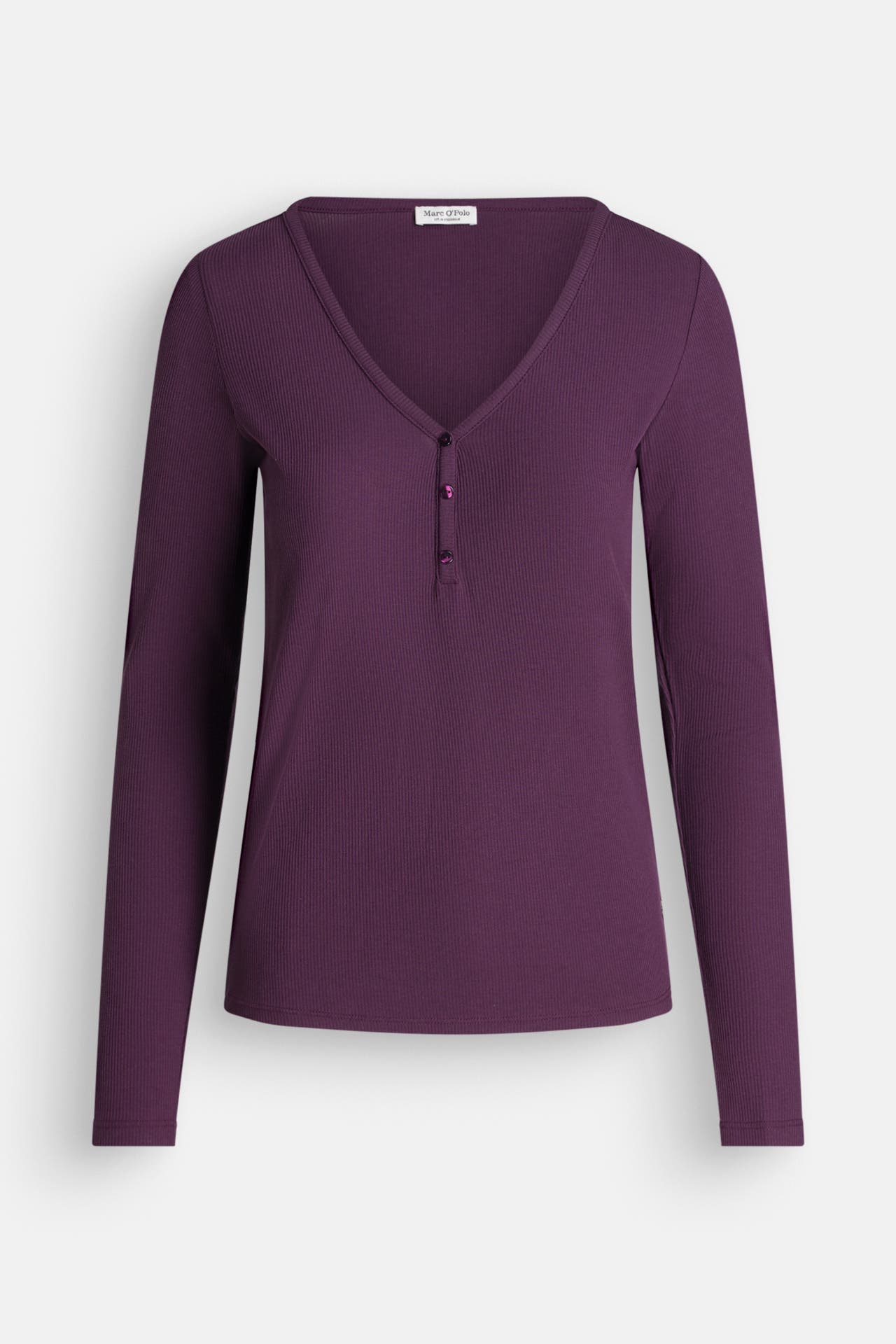 MARC O'POLO Longsleeve aubergine, Bild 1