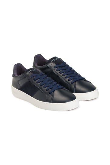 SCOTCH & SODA Leder-Sneaker 'Plakka' schwarz-navy
