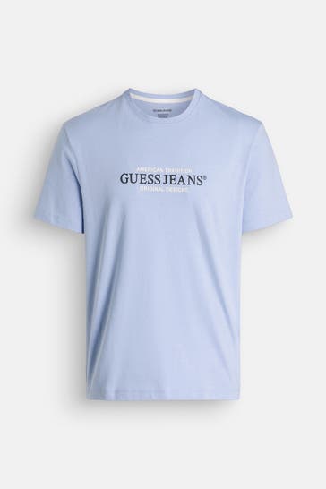 GUESS T-Shirt hellblau