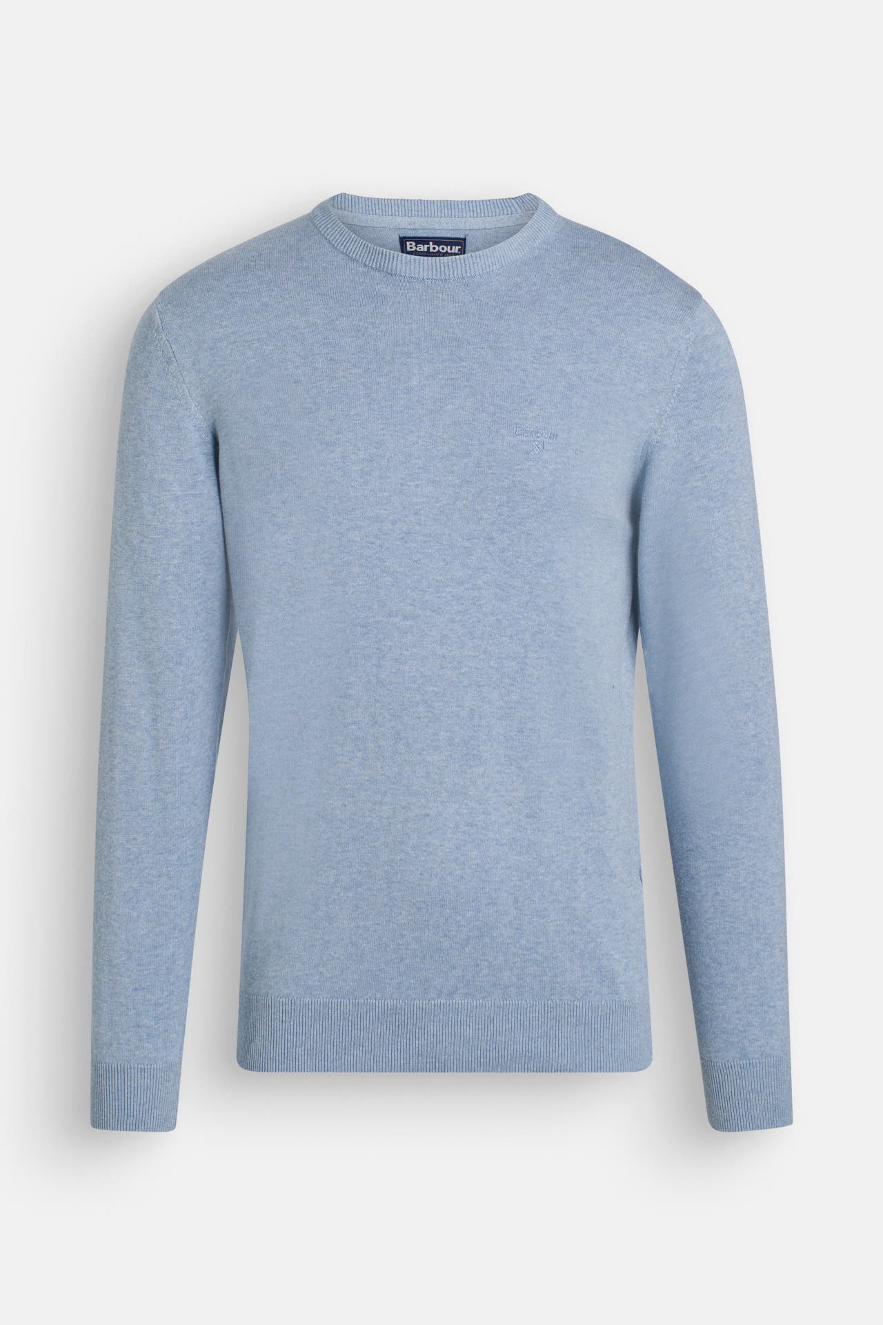 BARBOUR Strickpullover 'Pima' taubenblau, Bild 1