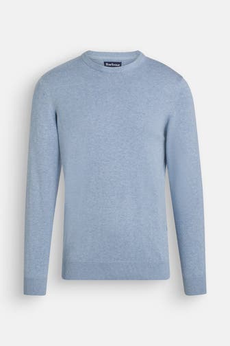 BARBOUR Strickpullover 'Pima' taubenblau