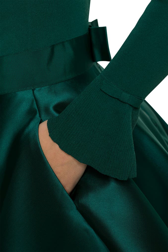 green emerald velvet dress Ted Baker Zadi Knitted Full Skirt Dress : Amazon.co.uk: Fashion