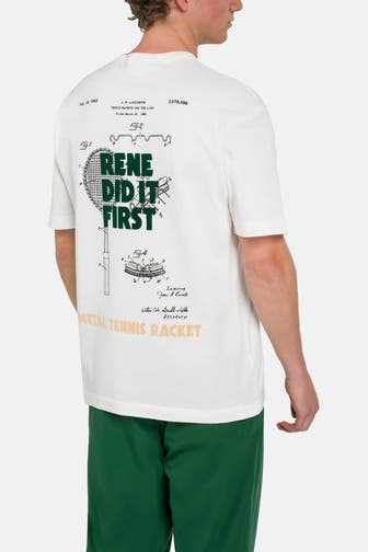 LACOSTE T-Shirt weiß unisex