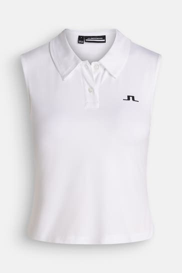 J.LINDEBERG SPORTSWEAR Polo-Top 'Lindy' weiß