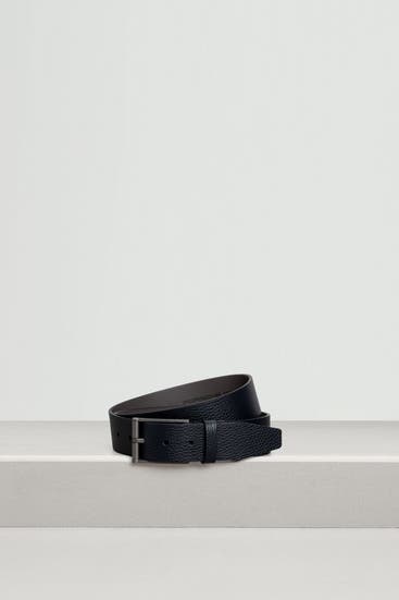 PORSCHE DESIGN - Ledergürtel navy