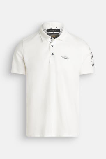 AERONAUTICA MILITARE Polo-Shirt weiß
