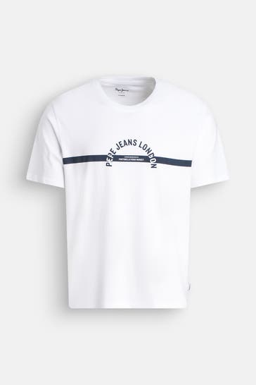 PEPE JEANS T-Shirt 'Wido' weiß