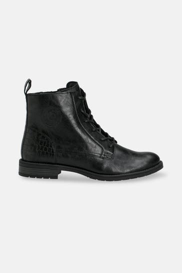 BUGATTI Schnürboots 'Ronja ' schwarz
