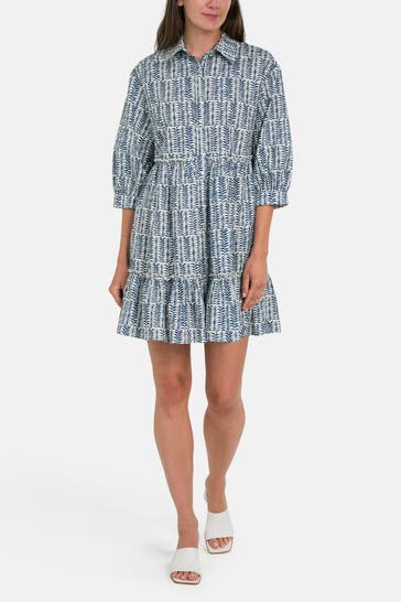 CLAIRE LUISE Blusenkleid zweifarbig