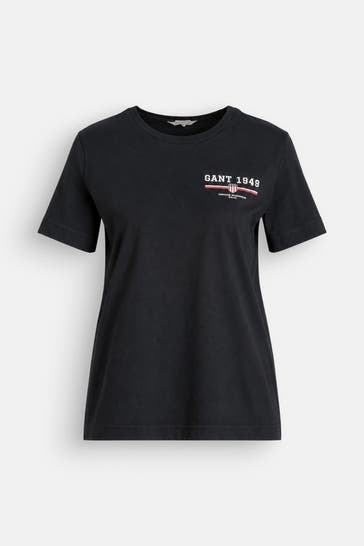 GANT T-Shirt schwarz
