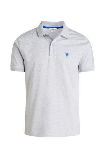U.S. POLO ASSN. Polo-Shirt hellgrau