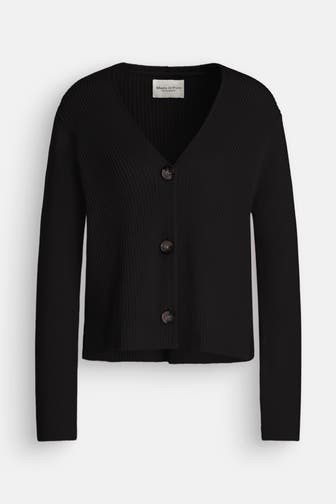MARC O'POLO Strickjacke schwarz