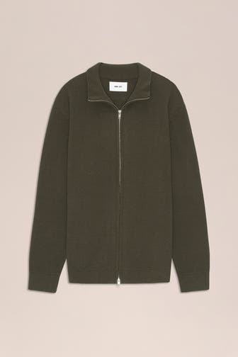 NN07 Strickjacke dunkelgrün