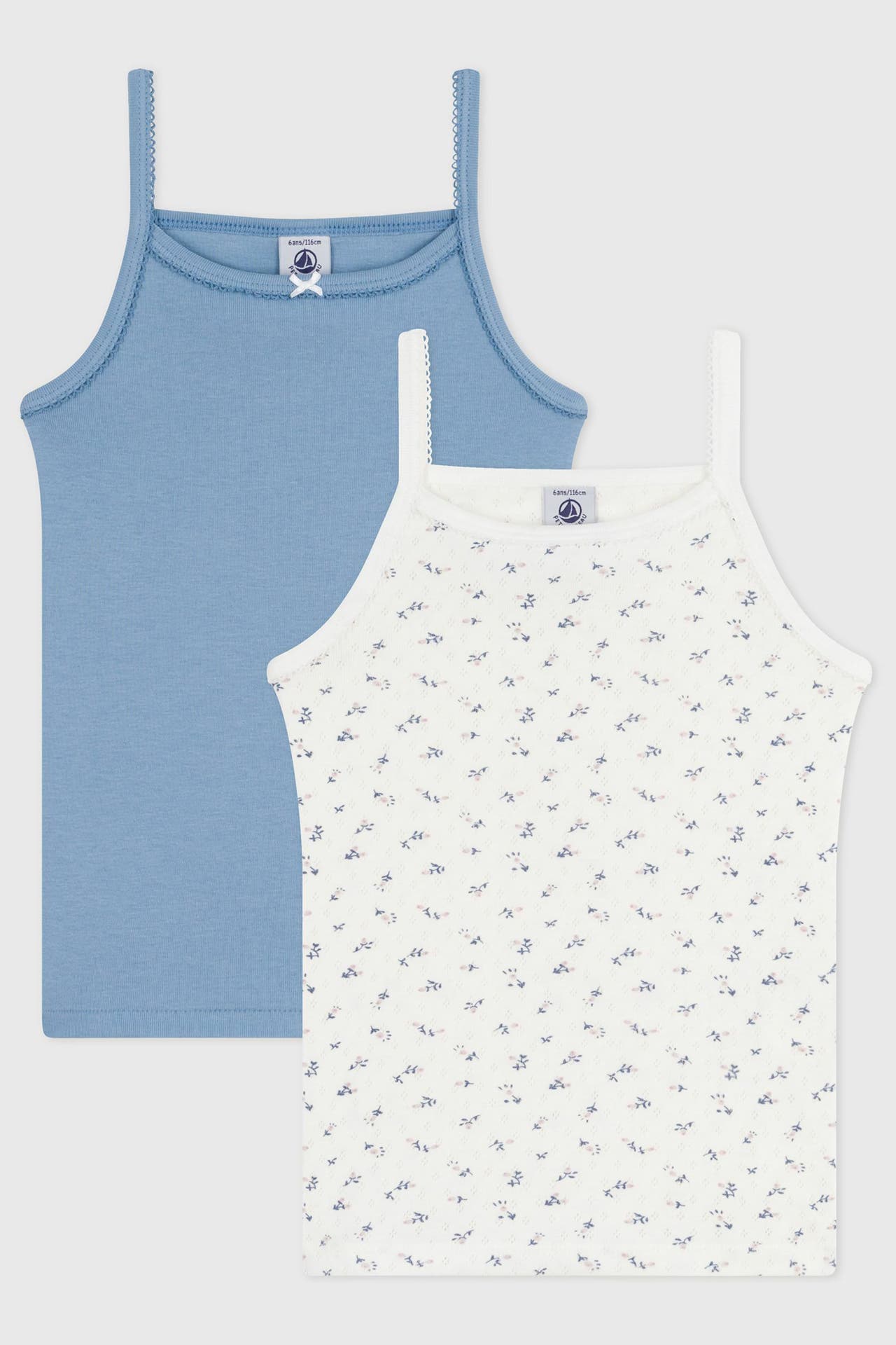 PETIT BATEAU 2er-Pack Unterhemden gemustert, Bild 1