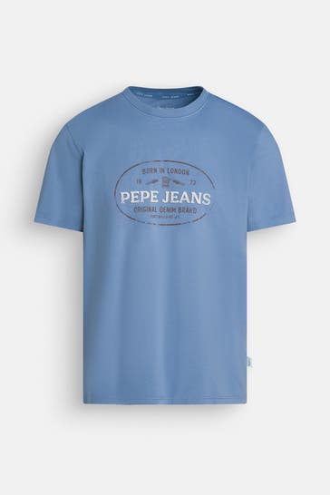PEPE JEANS T-Shirt taubenblau