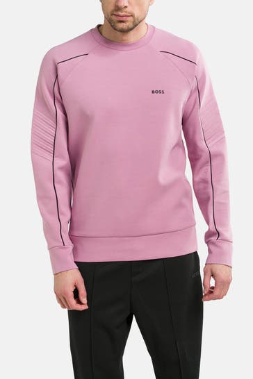 BOSS GREEN Sweatshirt 'Salbo' dunkelrosa
