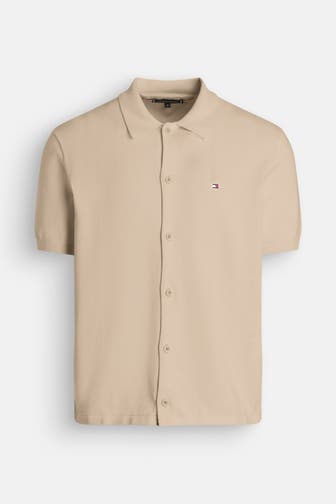TOMMY HILFIGER Strick-Hemd beige