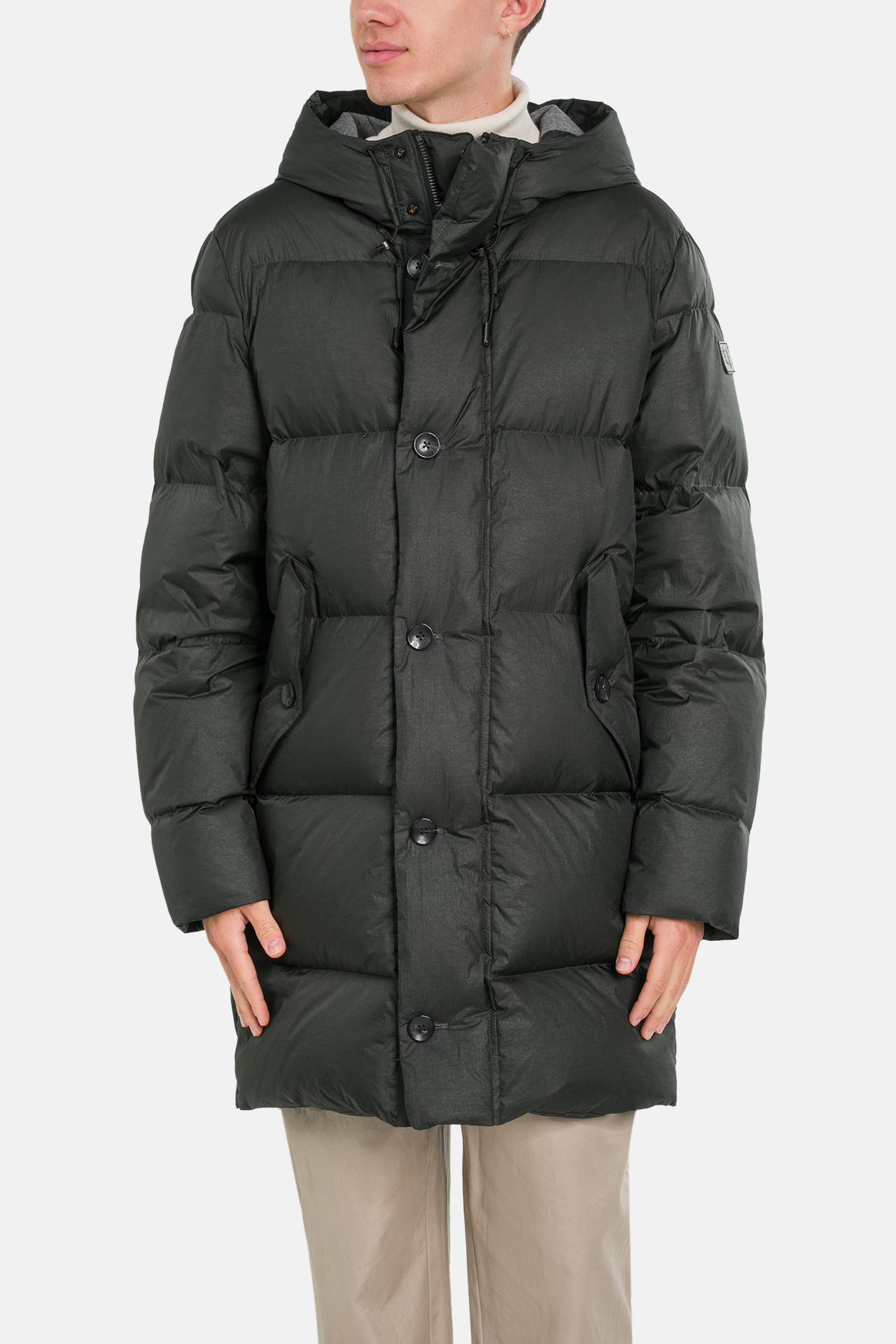 HANDSTICH Steppjacke 'Sander' dunkelgrün, Bild 1