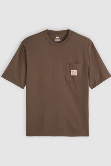LEVI'S® T-Shirt 'Bracken' dunkelbraun