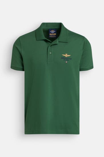 AERONAUTICA MILITARE Polo-Shirt dunkelgrün