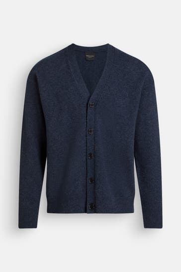 ROBERTO COLLINA Strickjacke graublau