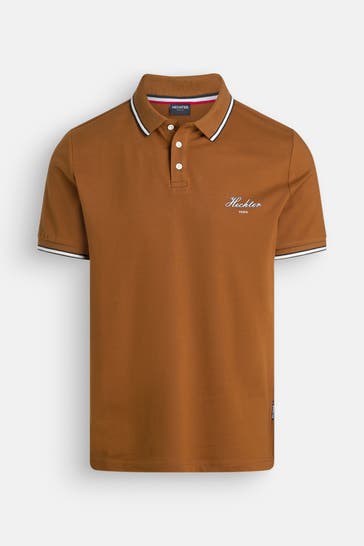 HECHTER Paris Polo-Shirt cognac