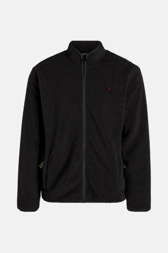 TED BAKER Teddyfleece-Jacke 'Jay' schwarz