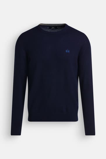 LA MARTINA Wollpullover nachtblau