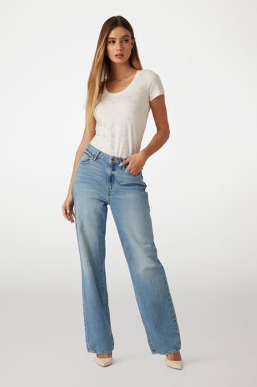 GUESS T-Shirt 'Embellish' creme