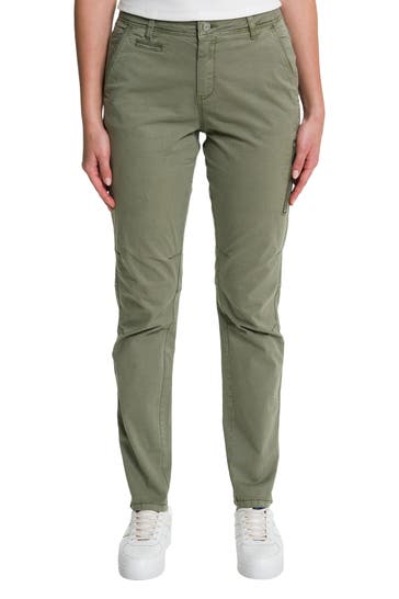 S.OLIVER Stoffhose oliv