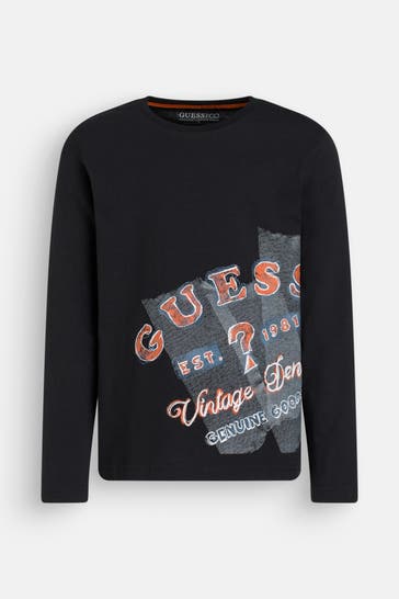 GUESS Longsleeve schwarz
