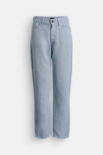 EMPORIO ARMANI Jeans taubenblau straight