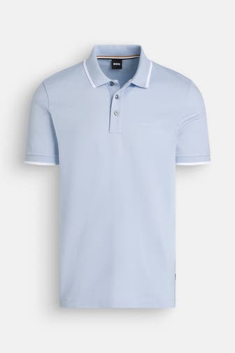 BOSS Polo-Shirt hellblau
