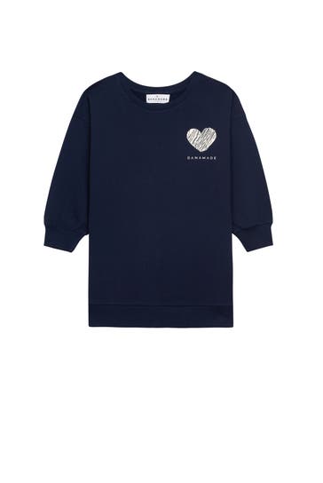 DANAMADE Sweatkleid 'Elena' dunkelblau