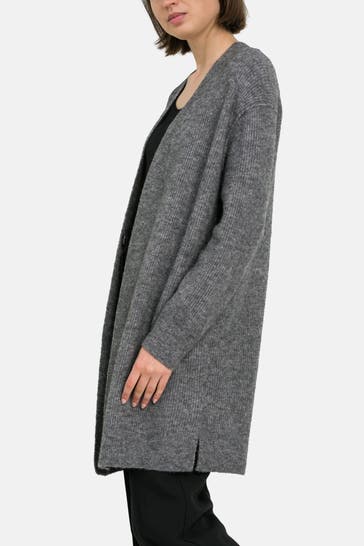 MARC O'POLO DENIM Alpakamix-Strickjacke grau